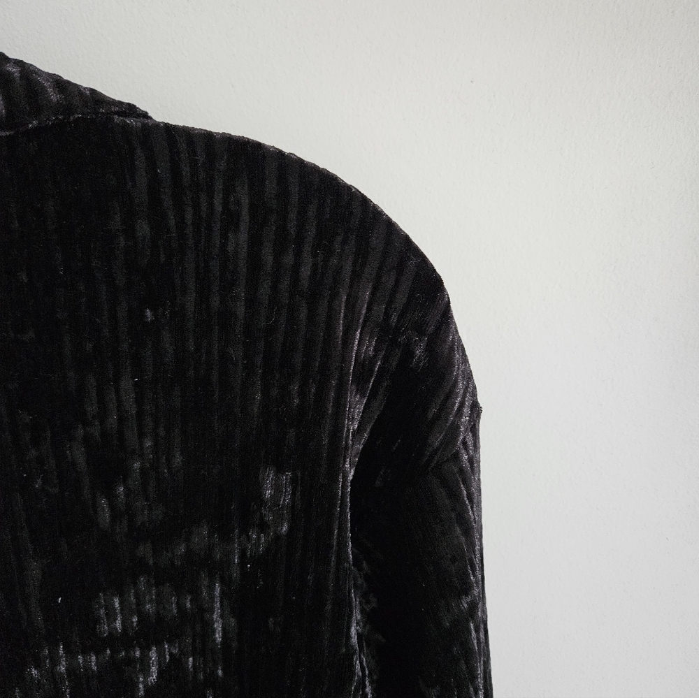 Jos Ribkoff Set Black Velvet Ribbed Set Top And Pants - Picture 5 of 10